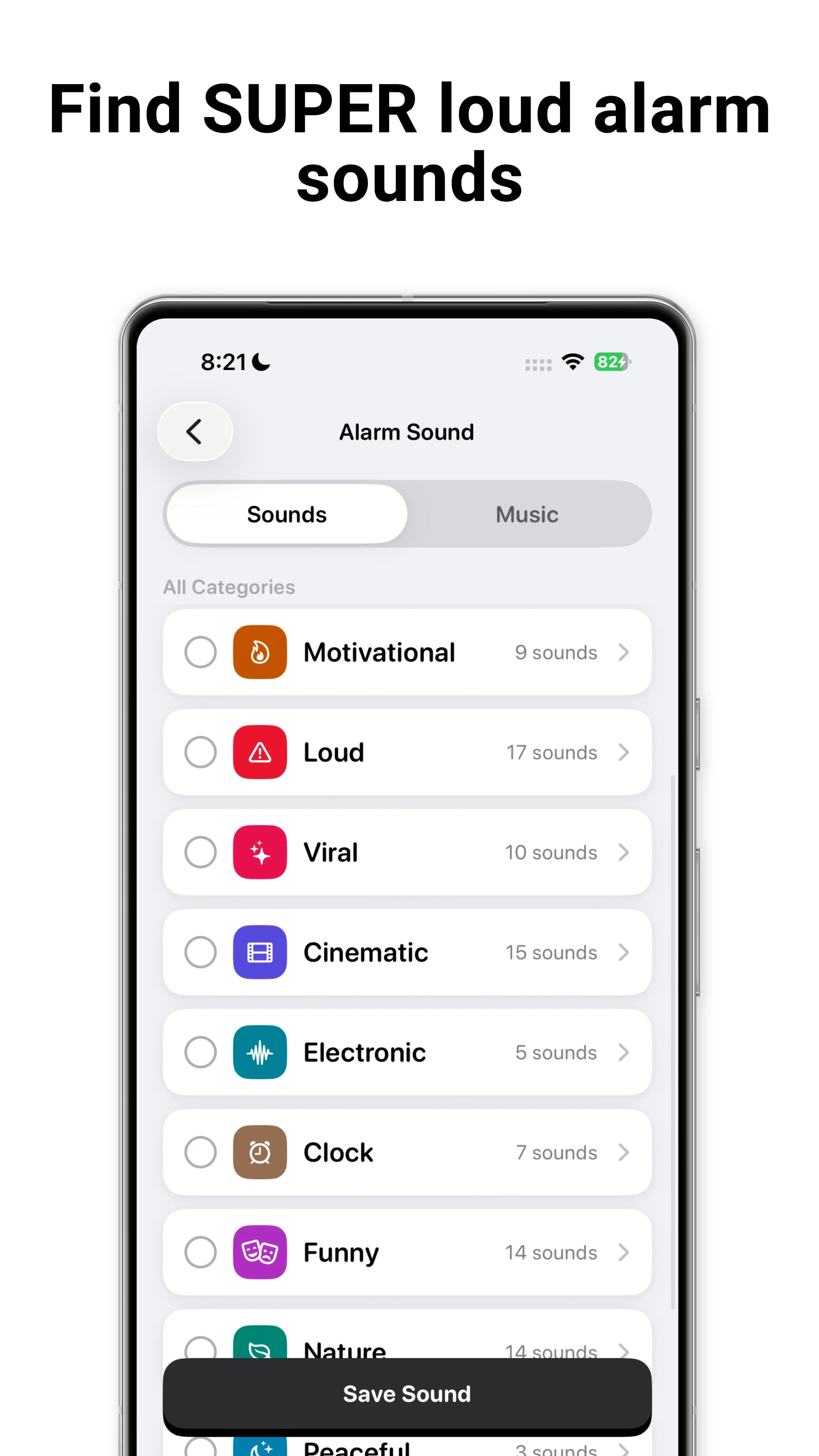 PushClock - Loud Alarm Clock screenshot